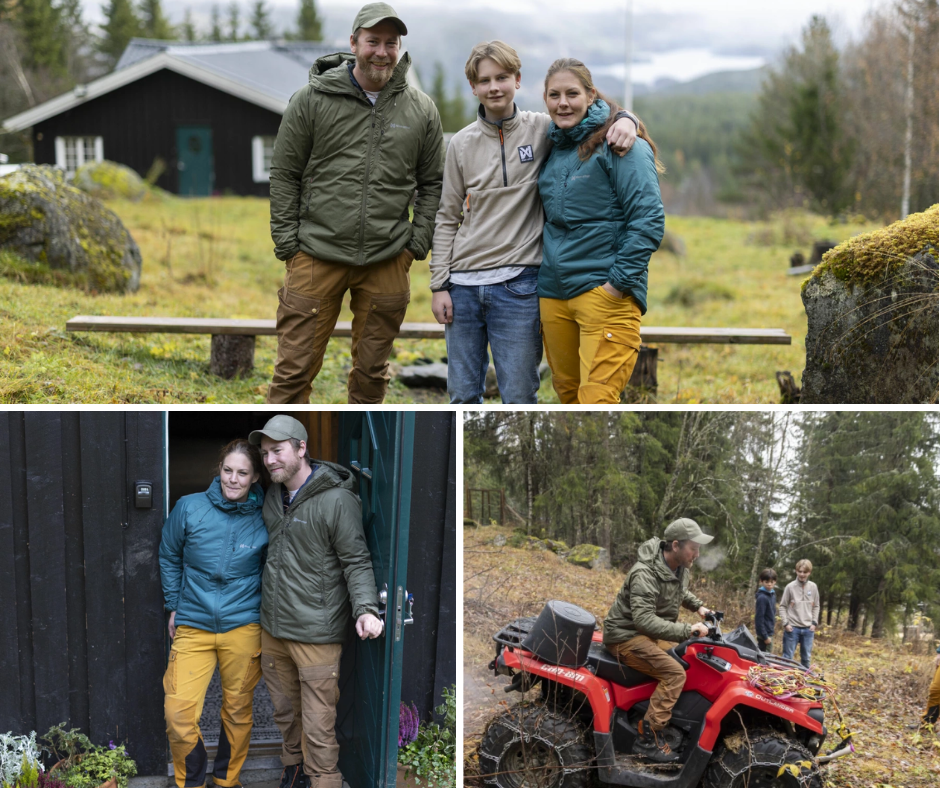 Fra «Jakten»-bonde til bonuspappa: Kristian (36) og Monica (37) bygger familie i villmarka