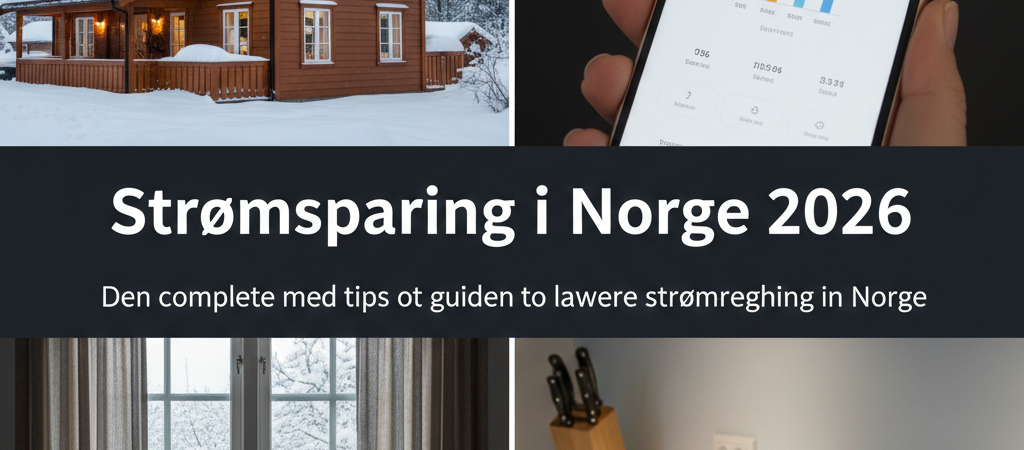 Strømsparing i Norge 2026: Den komplette guiden til lavere strømregning og smart energibruk